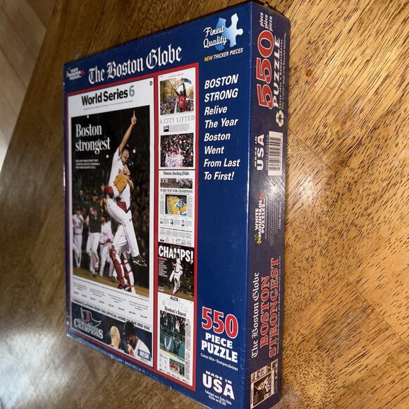 BOSTON RED SOX World Series 6 White Mountain 550 Piece Jigsaw Puzzle NEW sealed - Picture 4 of 5